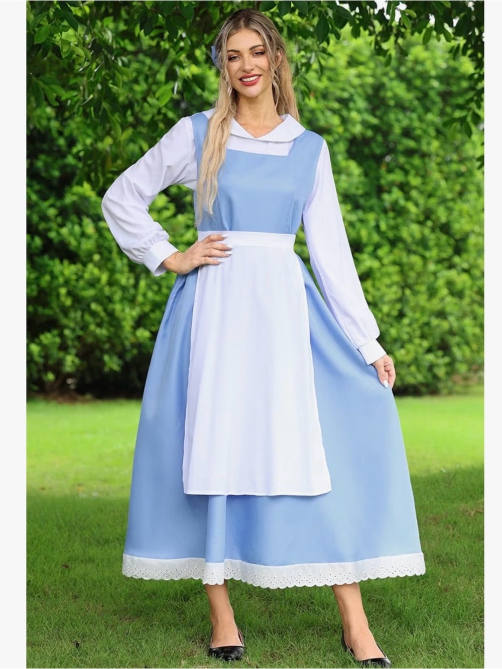 Light Blue Peasant Belle Costume